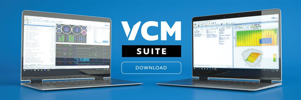 Two Laptops Displaying VCM Editor and VCM Scanner