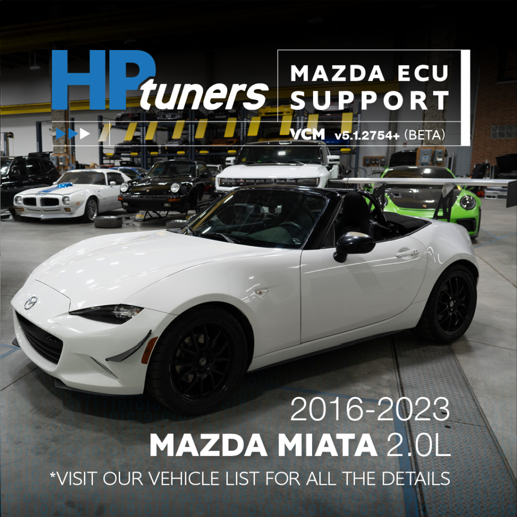 HP Tuners new ND MX-% Miata Tuning Support